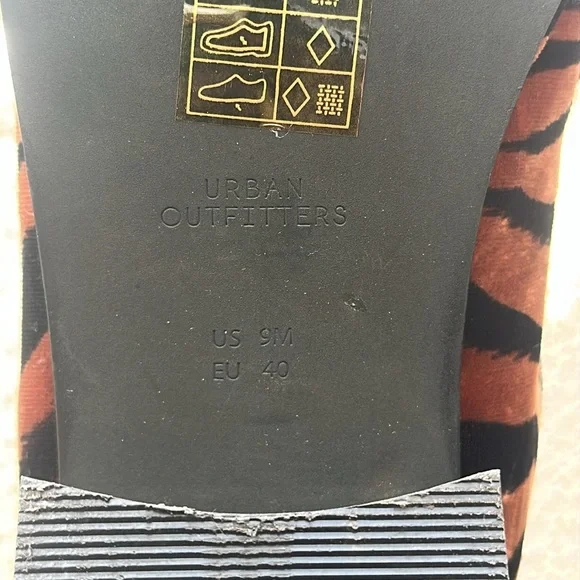 Brown and Black Zebra Print Loafers - Picture 9 of 9